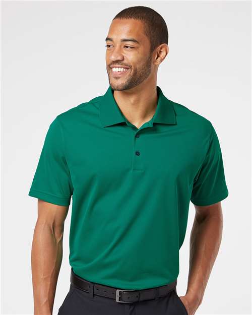 Adidas Men 4.3 oz 100% recycled polyester Performance Short Sleeve Sport Polo Shirt